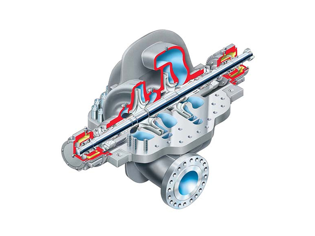 bomba centrífuga bipartida dois estágios